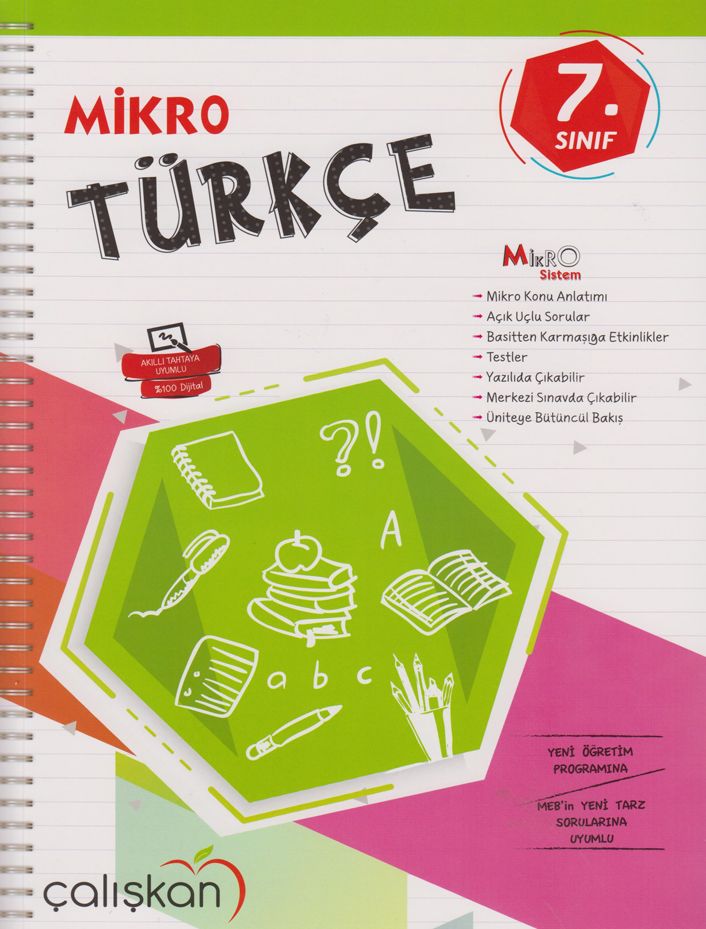 Çalışkan 7.Sınıf Mikro Defter / Türkce