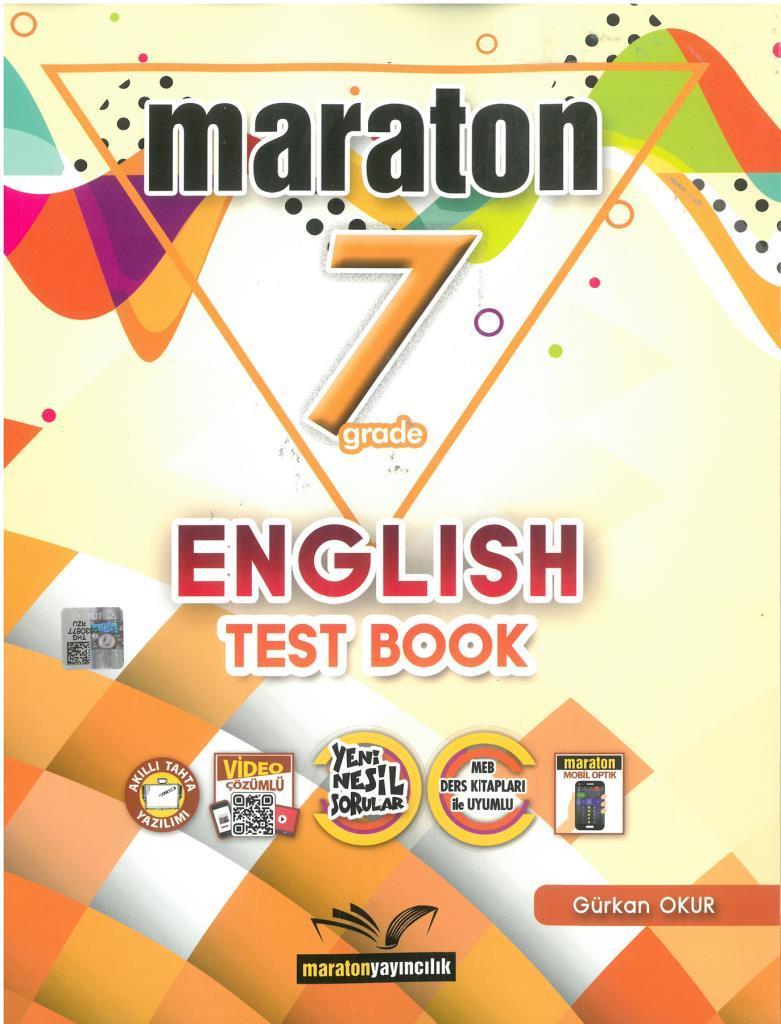 Maraton Grade 7 English Test Book