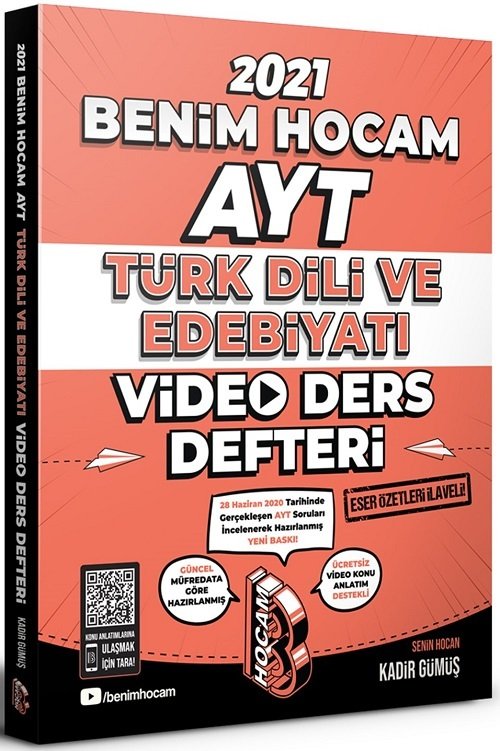 Benim Hocam Yayınları AYT Türk Dili ve Edebiyatı Video Ders Notları Benim Hocam 