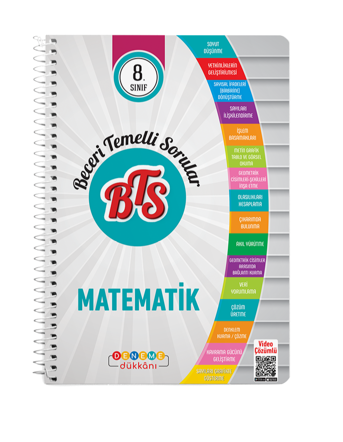 8. Sınıf BTS Matematik Beceri Temelli Sorular Deneme Dükkanı Yayınları