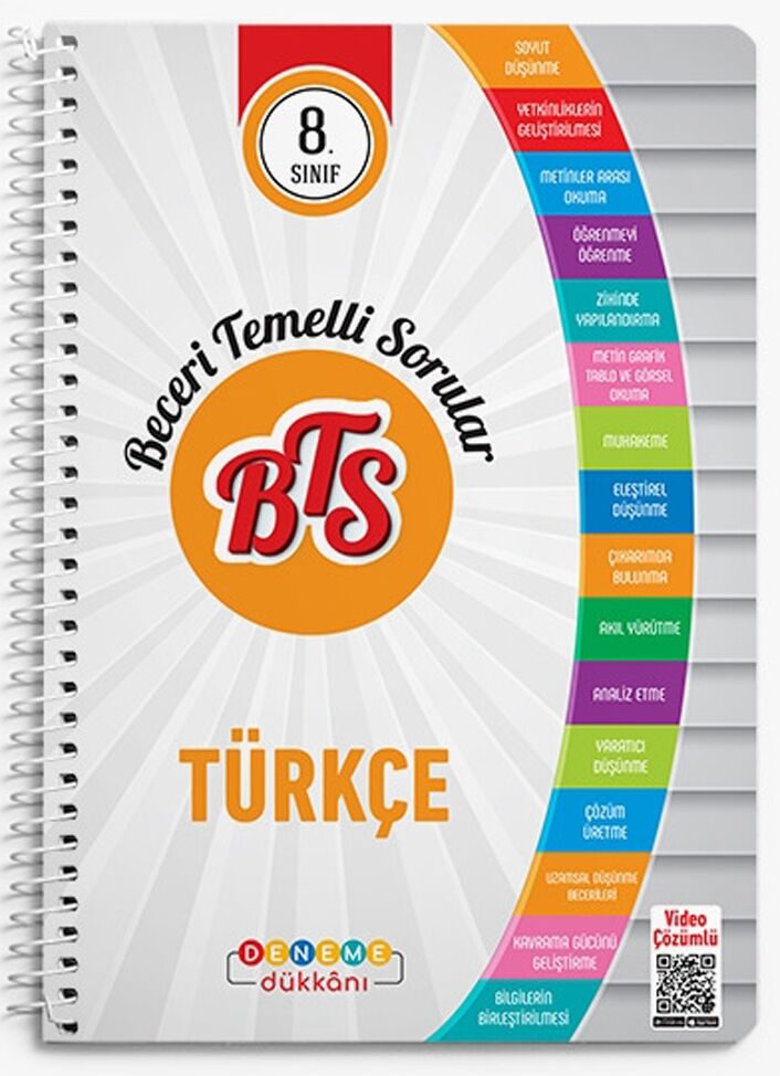 8. Sınıf BTS Türkçe Beceri Temelli Sorular Deneme Dükkanı Yayınları
