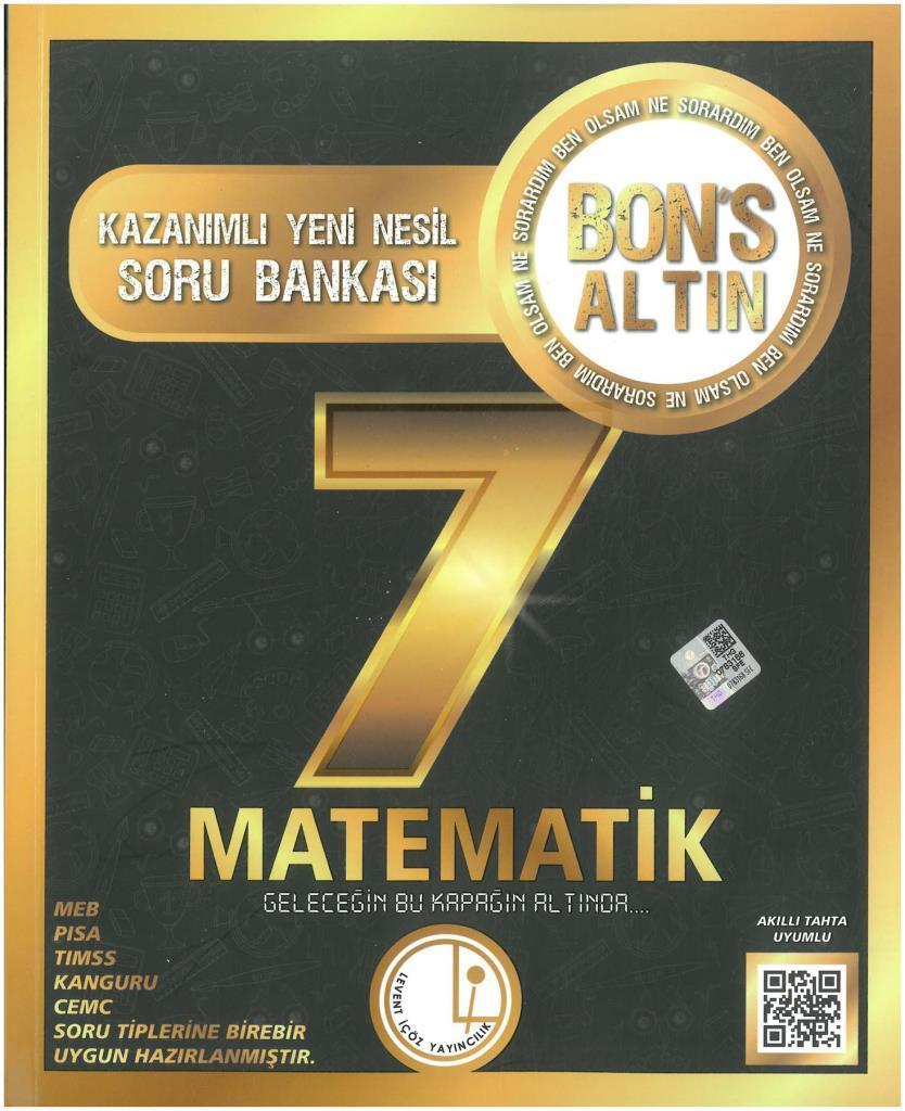 Levent İçöz 7.Sınıf Bons Altın Matematik Soru Bankası