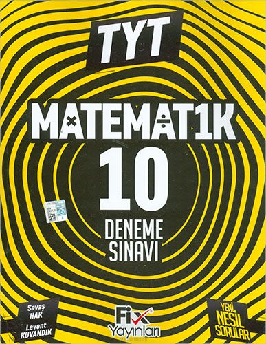 TYT Matematik 10 Denemeleri Fix Yayınları