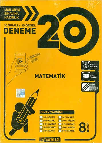 8. Sınıf Matematik 20 li Deneme