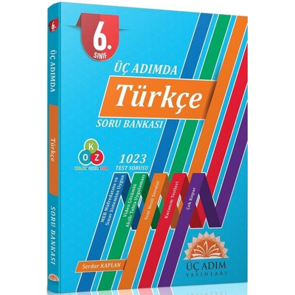 6. Sınıf Üç Adımda Türkçe Soru Bankası Üç Adım Yayınları