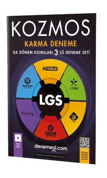Hız Yayınları 8. Sınıf LGS 1. Dönem Kozmos Karma 3 lü Deneme Seti