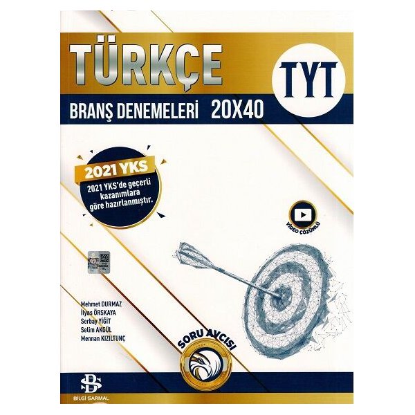TYT Türkçe 20 x 40 Branş Denemeleri Bilgi Sarmal Yayınları