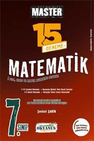 7. Sınıf Matematik Master 15 Matematik Deneme Okyanus Yayınları