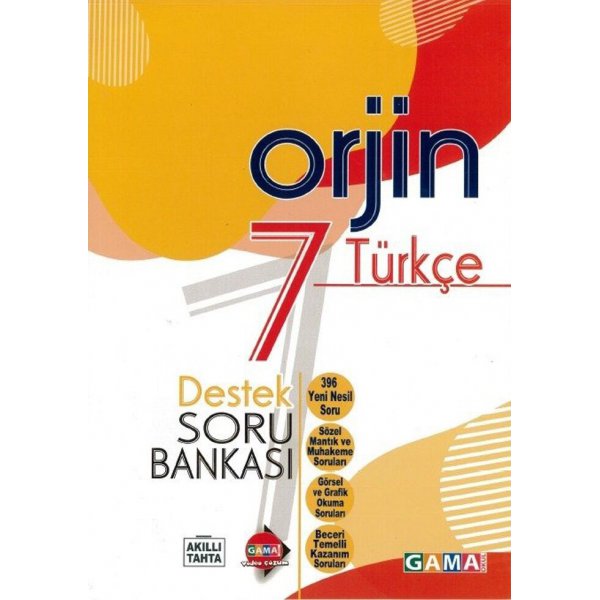 Gama 7.Sınıf Orjin Türkçe Destek Soru Bankası