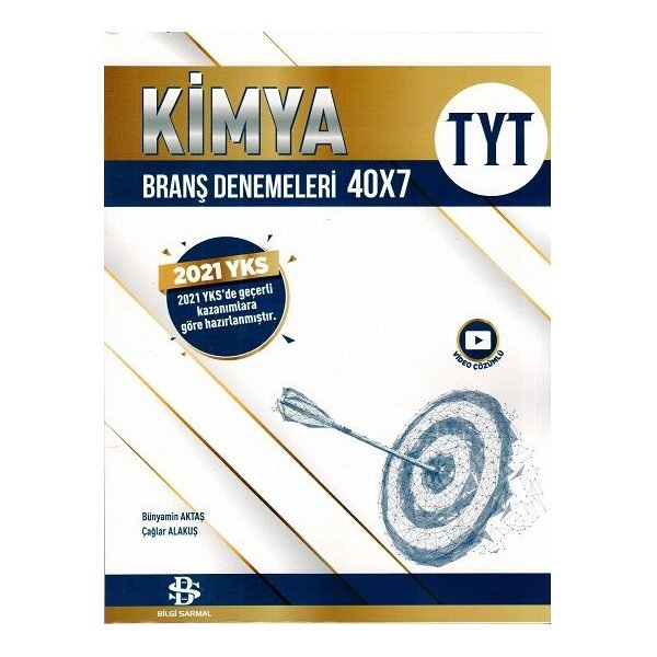 TYT Kimya 40x7 Branş Denemeleri Bilgi Sarmal Yayınları