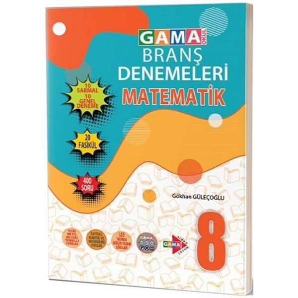 8.Sınıf LGS Matematik Branş Denemeleri Gama Okul Yayınları