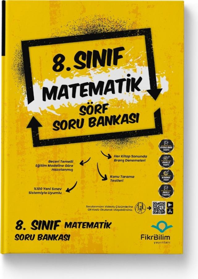 8. Sınıf LGS Matematik Sörf Soru Bankası Fikri Bilim Yayınları