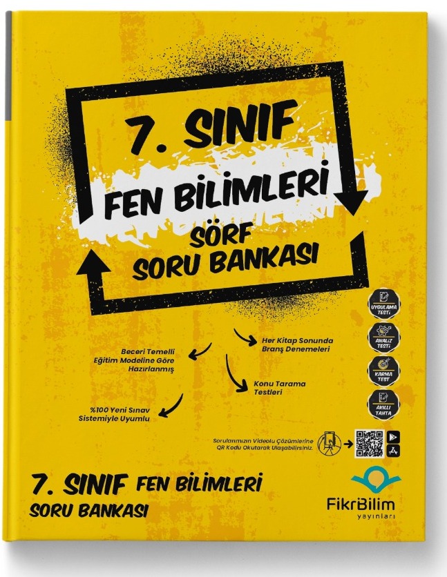 7. Sınıf Fen Bilimleri Sörf Soru Bankası Fikri Bilim Yayınları