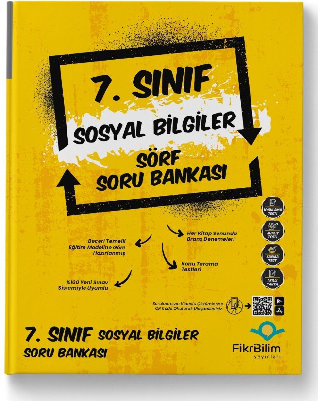 7. Sınıf Sosyal Bilgiler Sörf Soru Bankası Fikri Bilim Yayınları