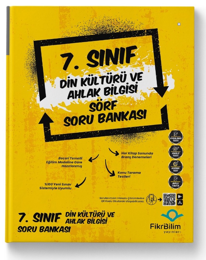 7. Sınıf Din Kültürü ve Ahlak Bilgisi Sörf Soru Bankası Fikri Bilim Yayınları