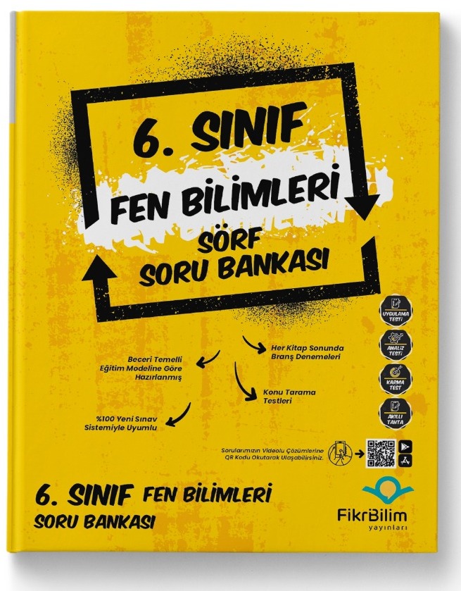 6. Sınıf Fen Bilimleri Sörf Soru Bankası Fikri Bilim Yayınları