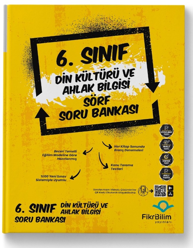 6. Sınıf Din Kültürü ve Ahlak Bilgisi Sörf Soru Bankası Fikri Bilim Yayınları