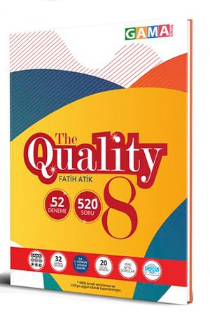 8. Sınıf LGS The Quality 52 Deneme Sınavı Gama Yayınları