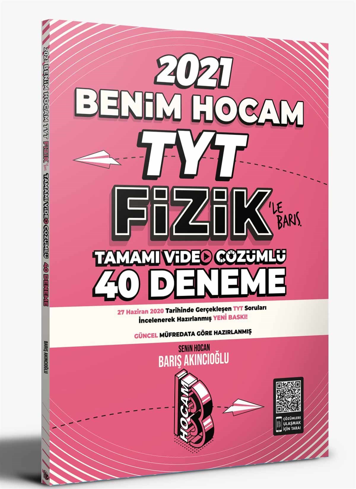 2021 TYT Fizik Tamamı Video Çözümlü 40 Deneme Sınavı Benim Hocam Yayınları