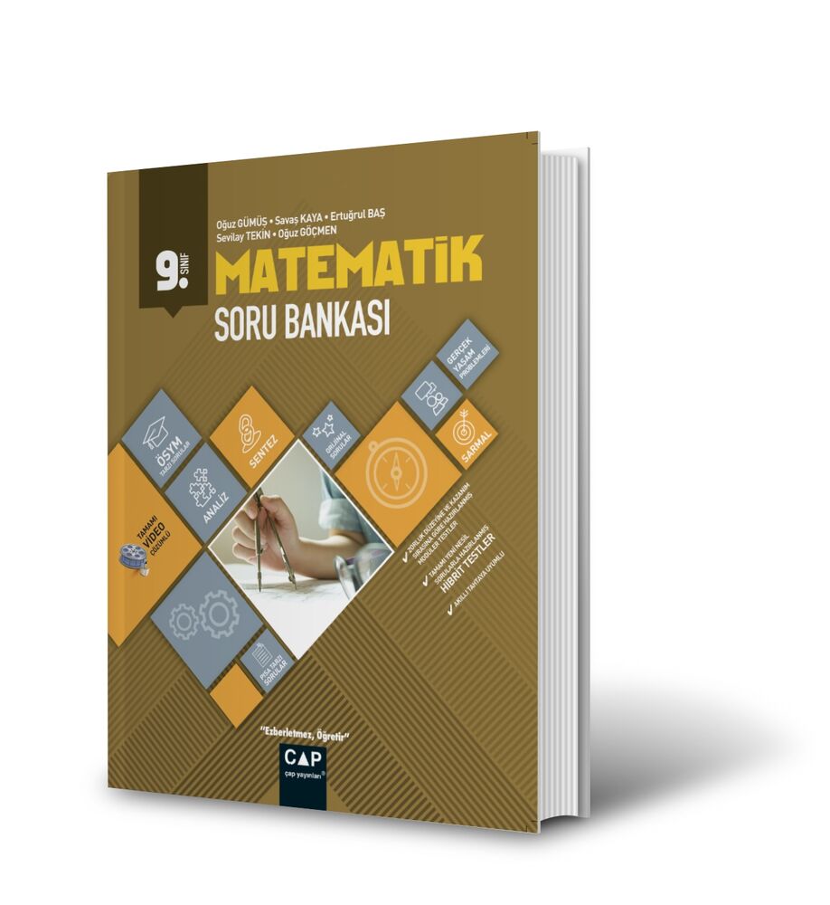 Çap Yayınları 9. Sınıf Anadolu Lisesi Matematik Soru Bankası Çap 